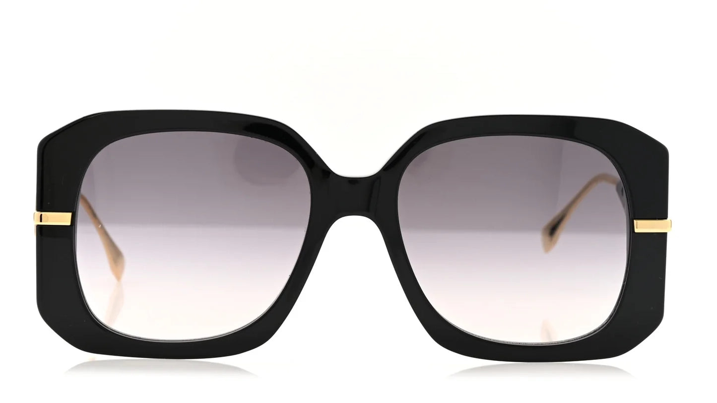 Fendi FE40065I Fendigraphy acetate and metal grey sunglasses - side view