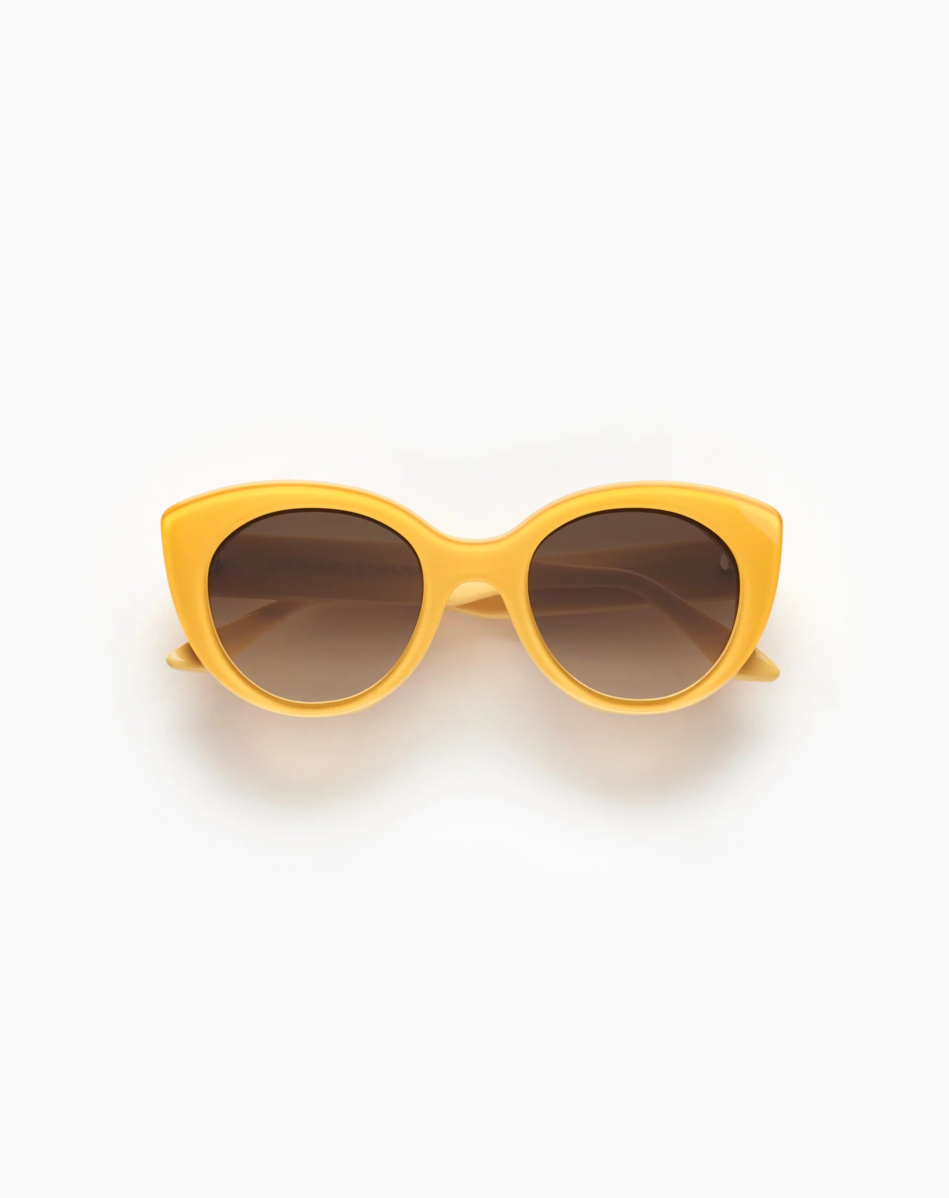 Emmanuelle Khanh Portia 754 acetate yellow sunglasses - side view