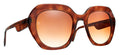Caroline Abram Oleane 756 acetate tortoise sunglasses - front view