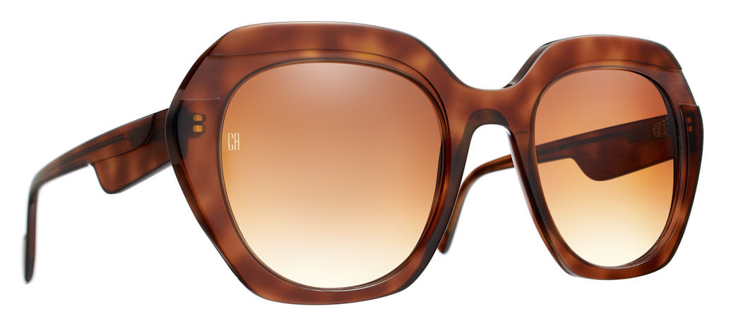 Caroline Abram Oleane 756 acetate tortoise sunglasses - front view