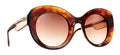Caroline Abram Lana 296 acetate tortoise sunglasses - front view