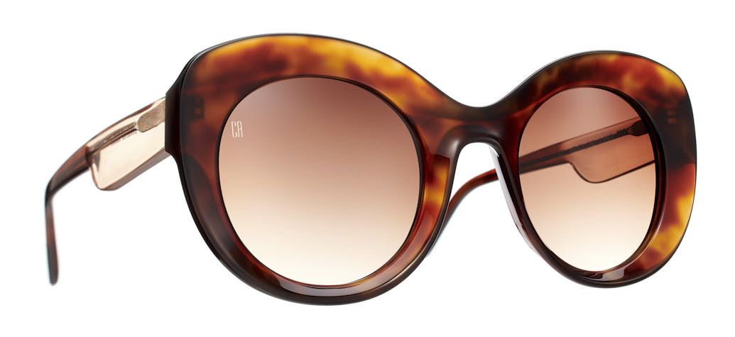 Caroline Abram Lana 296 acetate tortoise sunglasses - front view
