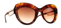 Caroline Abram Lylia 296 acetate tortoise sunglasses - front view