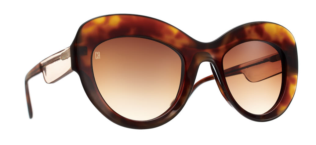 Caroline Abram Lylia 296 acetate tortoise sunglasses - front view