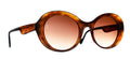 Caroline Abram Lea 286 acetate honey tortoise sunglasses - front view