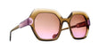Caroline Abram Raja 942 acetate grey and purple sunglasses - front view