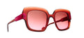 Caroline Abram Romane 941 acetate red and fuchsia sunglasses - front view