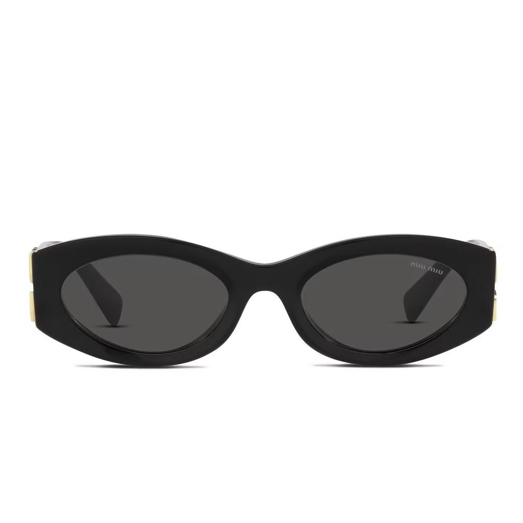 Miu Miu MU 11WS black acetate sunglasses - side view