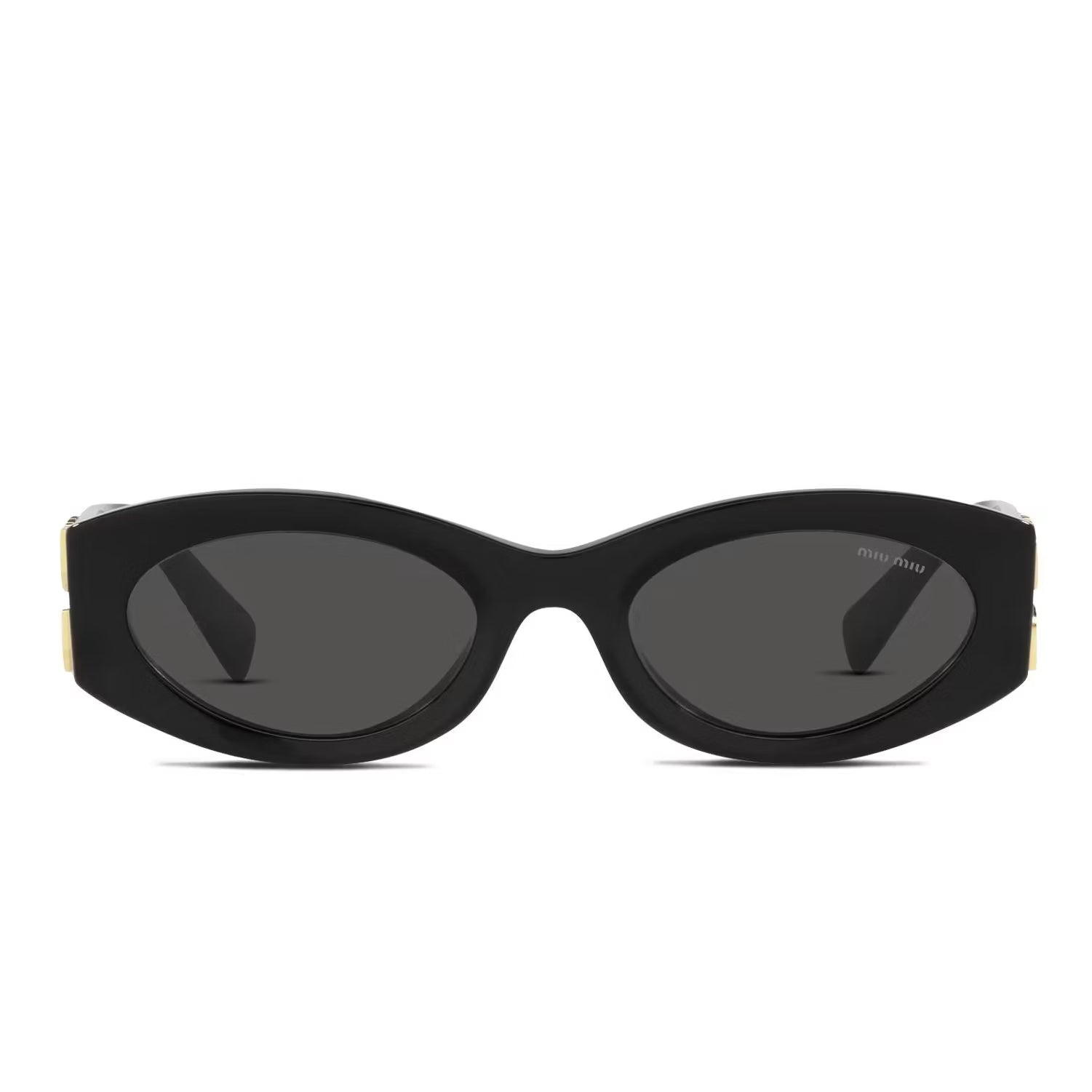 Miu Miu MU 11WS black acetate sunglasses - side view