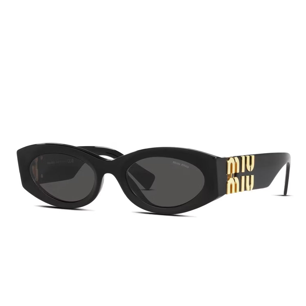 Miu Miu MU 11WS black acetate sunglasses - front view
