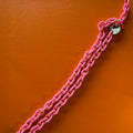 Sabine Be BE Addict Chain rose quartz resin eyewear chain - front view