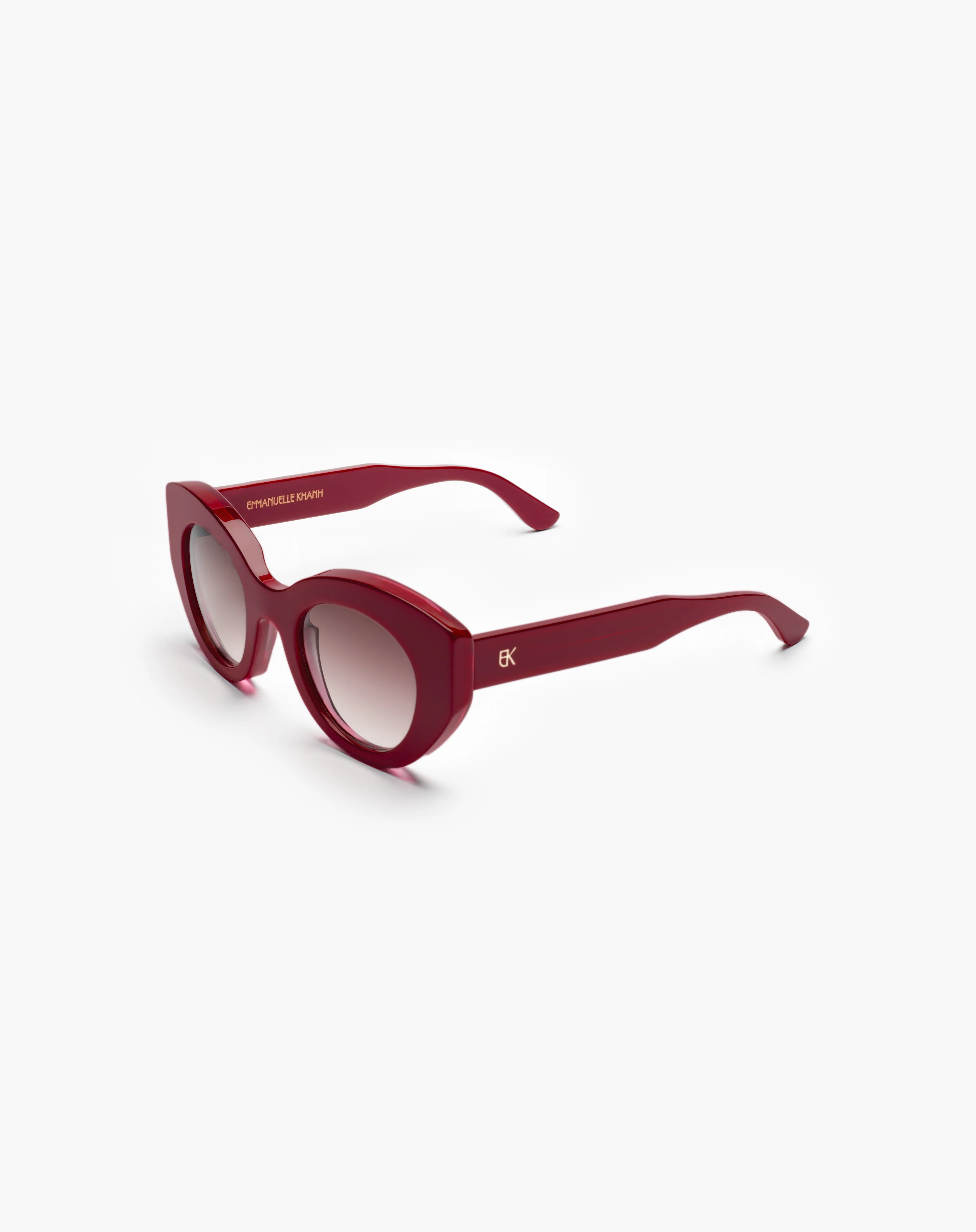 Emmanuelle Khanh Cloud 967 acetate red sunglasses - front view