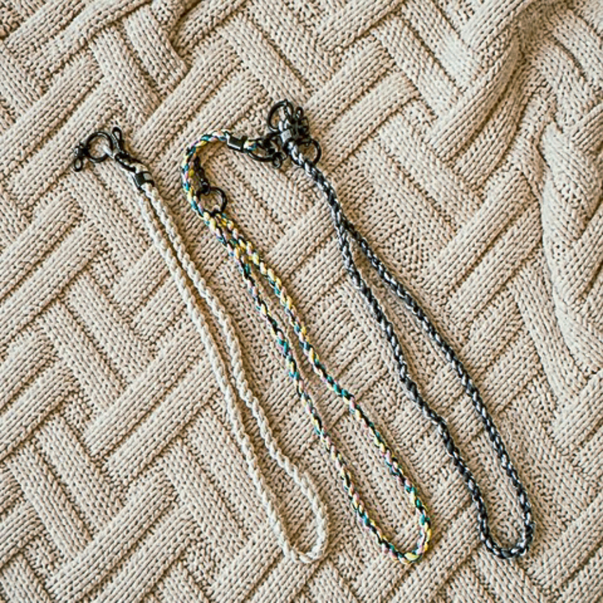 Mashüt Braided Cord recycled textile eyewear cord - front view