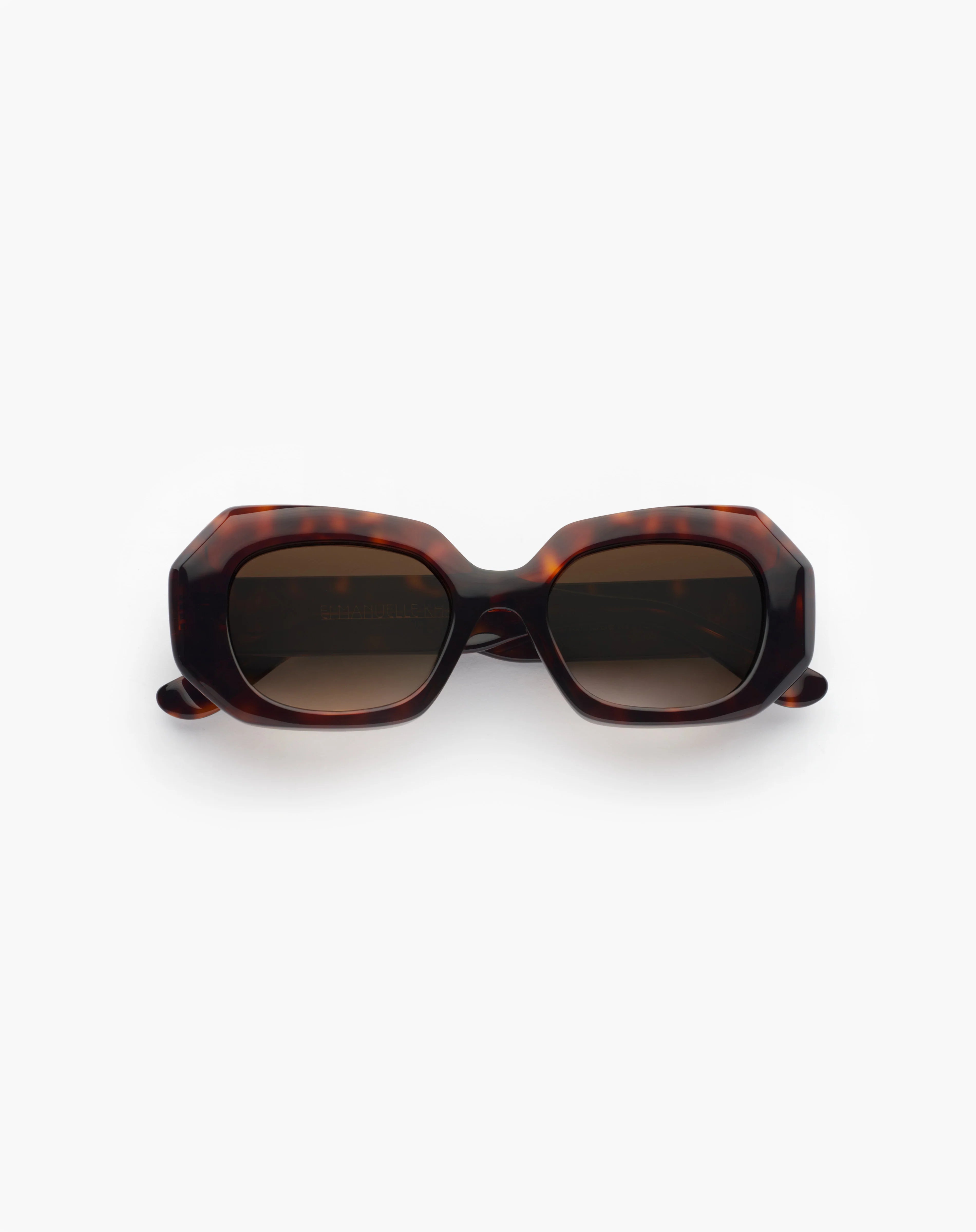 Emmanuelle Khanh Dixie 18 acetate tortoise sunglasses - front view