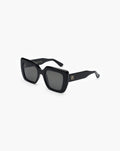 Emmanuelle Khanh Foxy 16 acetate black sunglasses - front view