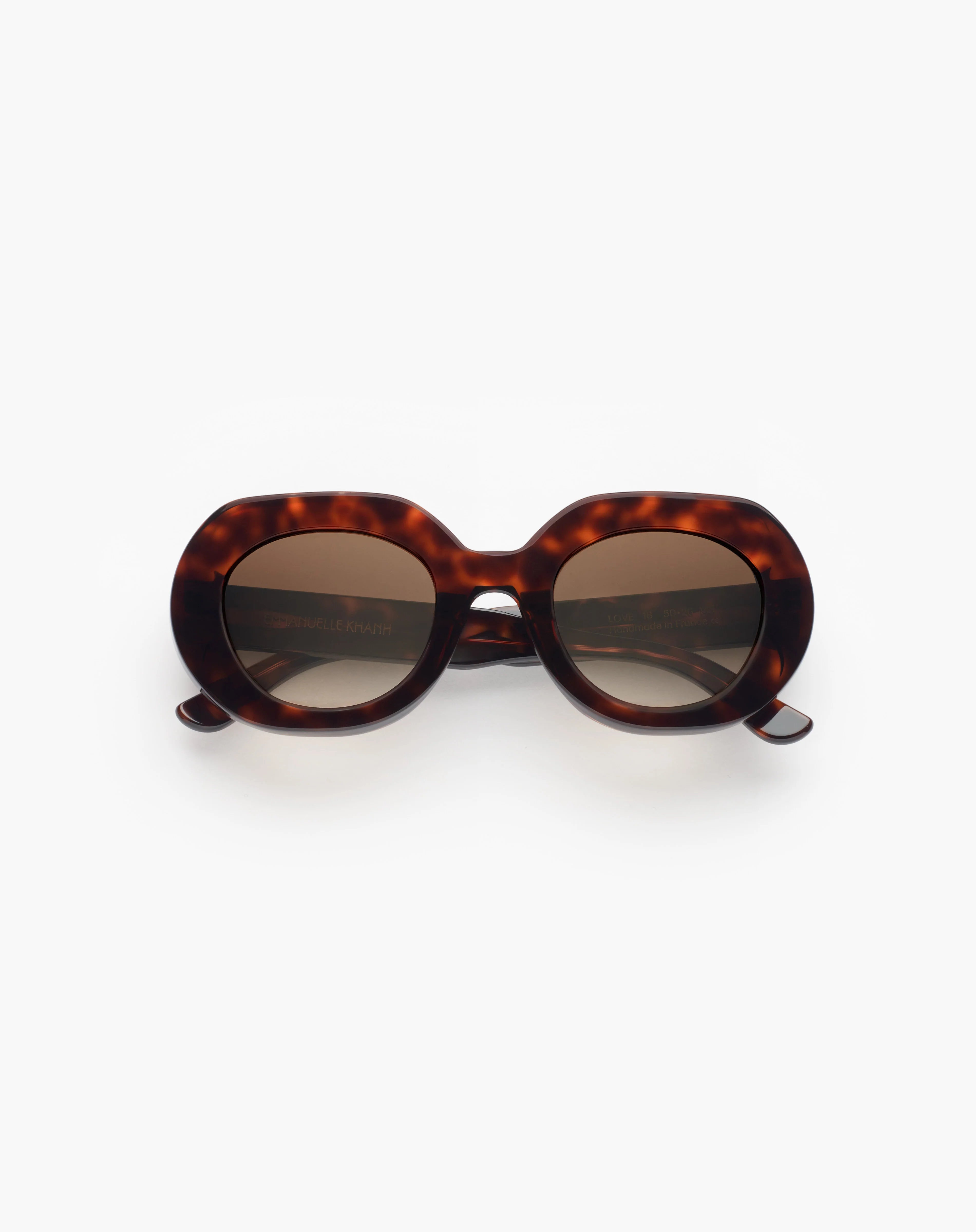 Emmanuelle Khanh Love 18 acetate tortoise sunglasses - side view