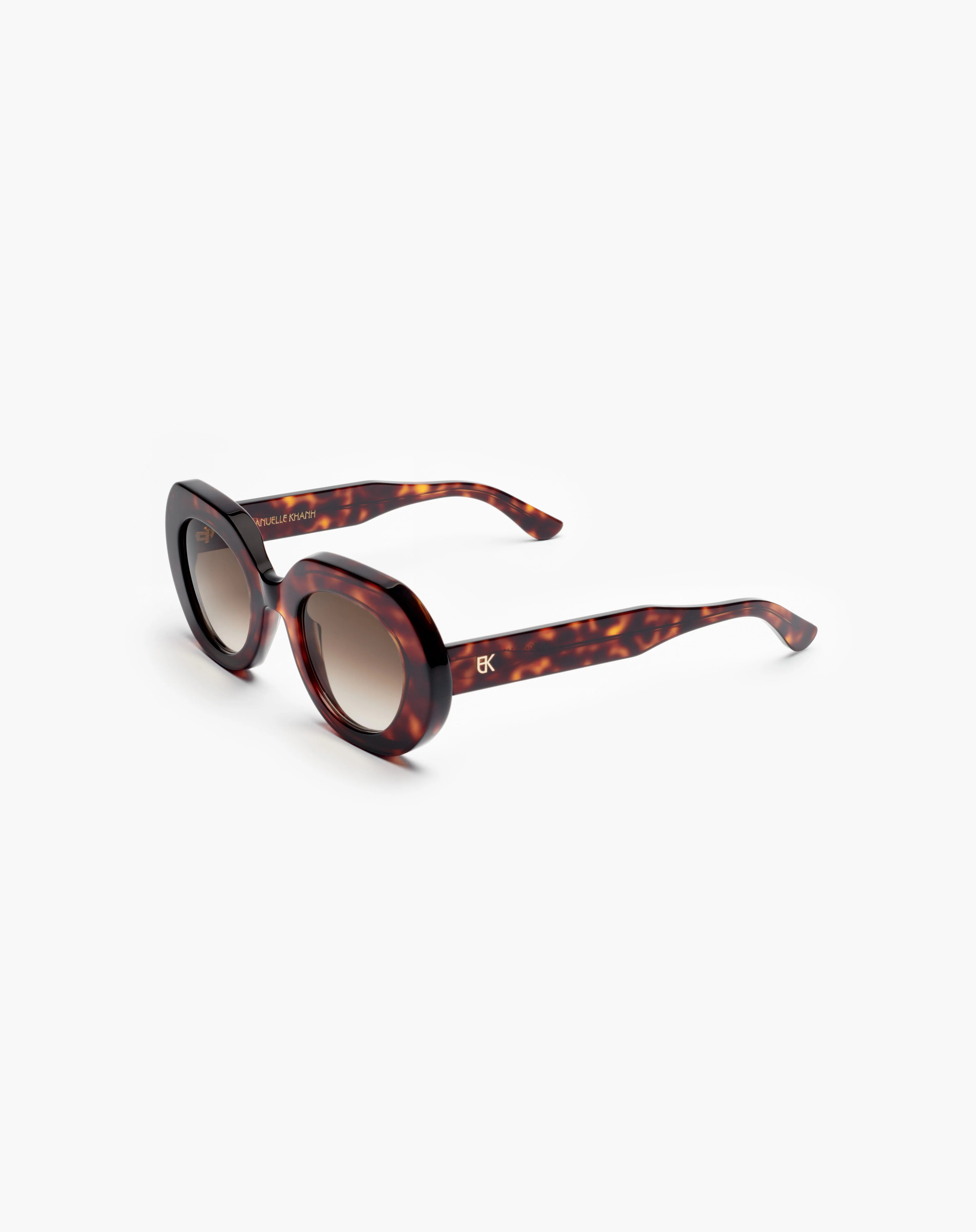 Emmanuelle Khanh Love 18 acetate tortoise sunglasses - front view