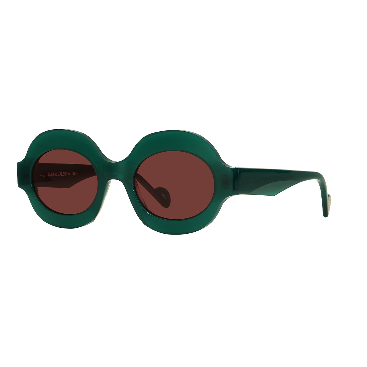 Anne & Valentin Solea acetate oval sunglasses - front view