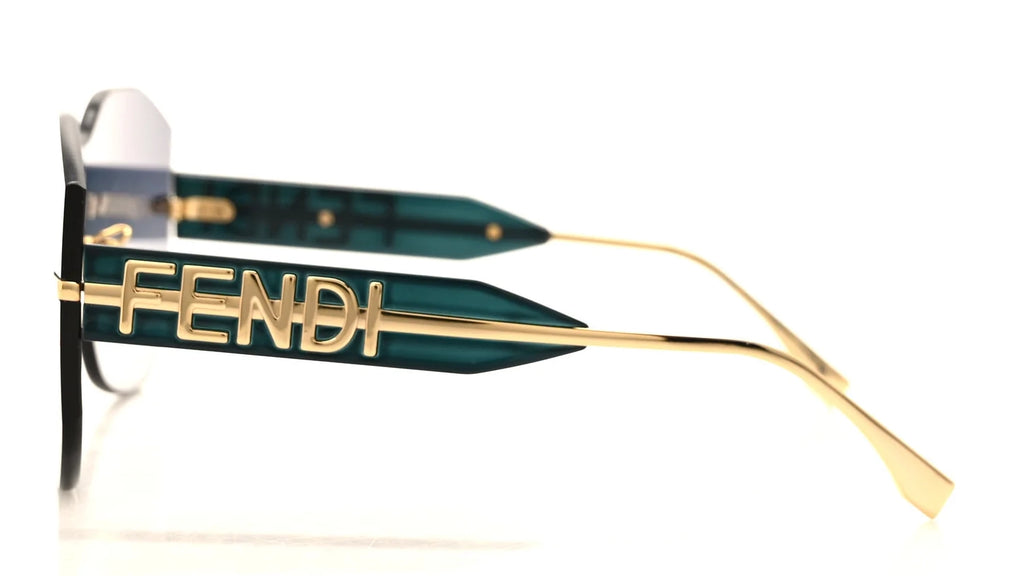Fendi FE40067U Fendigraphy metal gold sunglasses - side view