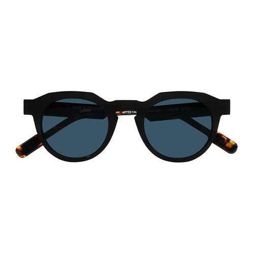 Anne & Valentin Sailor acetate black and havana sunglasses - side view
