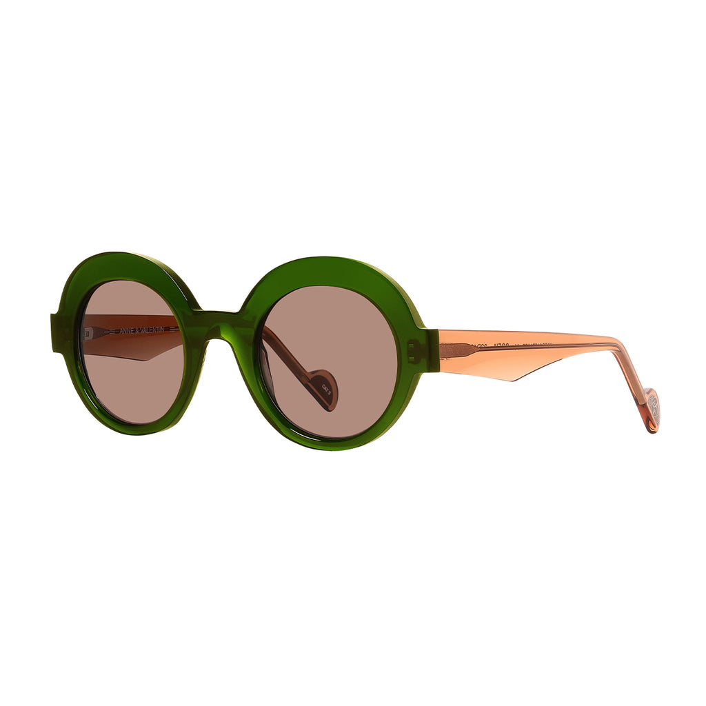 Anne & Valentin Sofia acetate round sunglasses - side view
