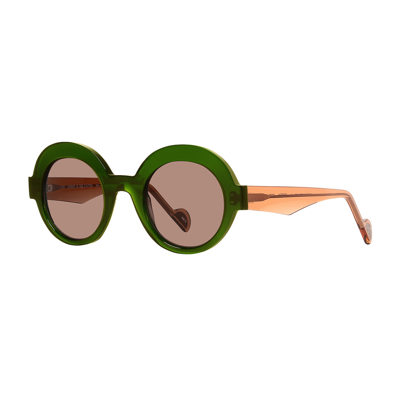 Anne & Valentin Sofia acetate round sunglasses - side view