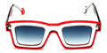 Sabine Be Bobo Line 325 acetate white and red sunglasses - front view