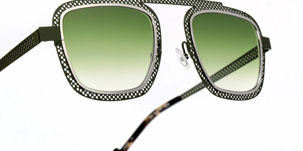 Sabine Be Boyish Hole 656 metal khaki sunglasses - front view