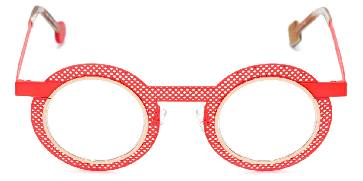 Sabine Be Gipsy Hole 500 metal neon orange and rose gold sunglasses - side view