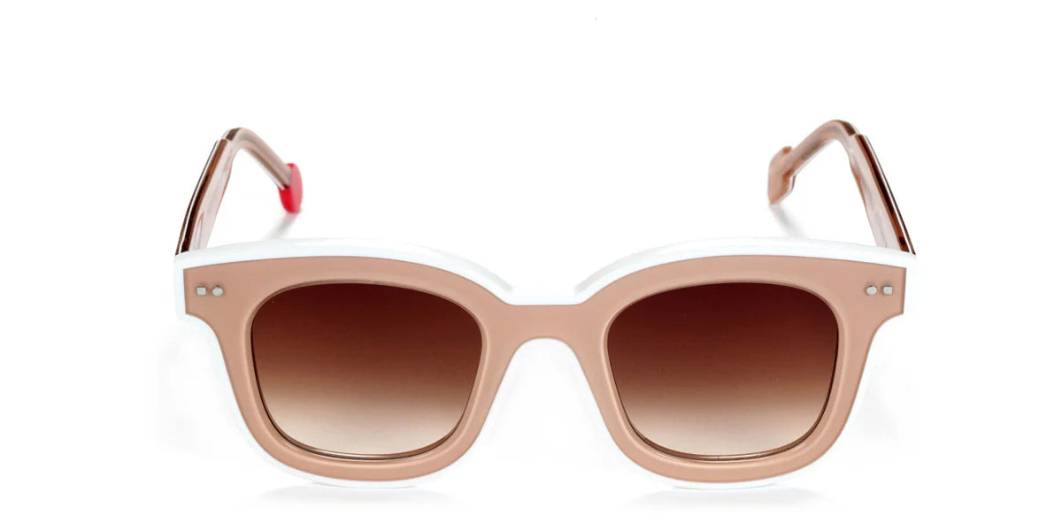Sabine Be Idol Line 310 acetate nude and white sunglasses - side view