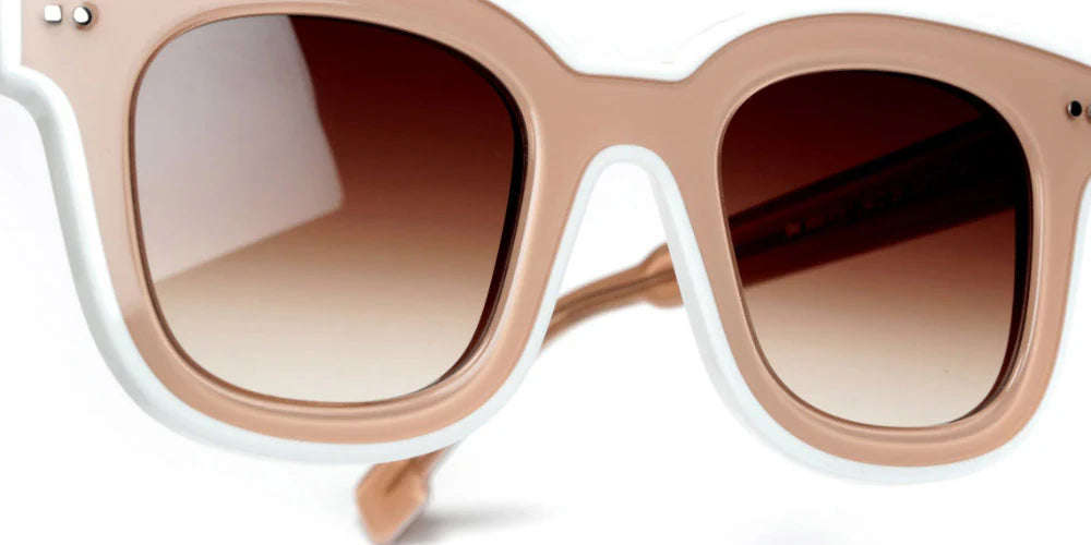 Sabine Be Idol Line 310 acetate nude and white sunglasses - front view