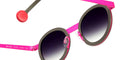 Sabine Be Lucky 62 acetate taupe and neon pink sunglasses - front view