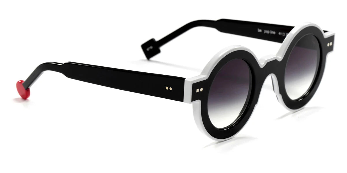 Sabine Be Pop Line 710 acetate black and white sunglasses - side view