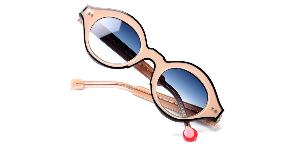 Sabine Be Smile Line 530 acetate nude and night blue sunglasses - front view