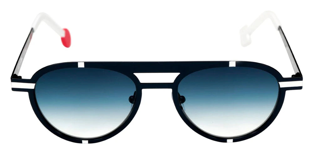 Sabine Be Chill 440 acetate navy blue and white sunglasses - side view