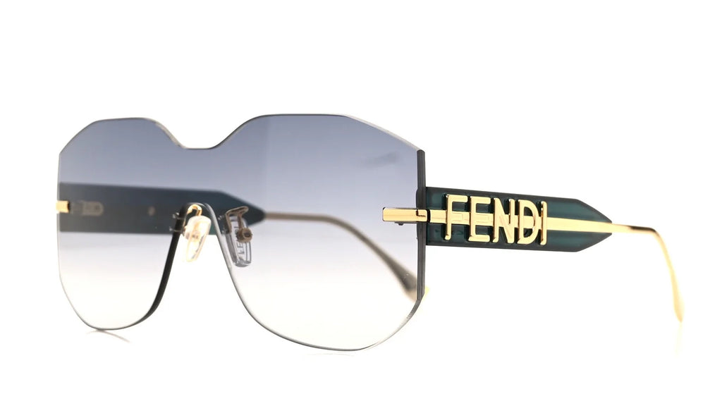 Fendi FE40067U Fendigraphy metal gold sunglasses - front view