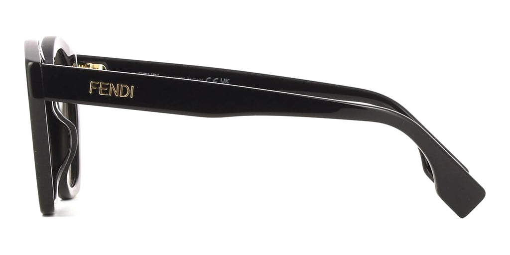 Fendi FE40175I acetate black sunglasses - side view