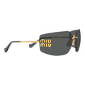 Miu Miu MU 54YS gold metal sunglasses - front view