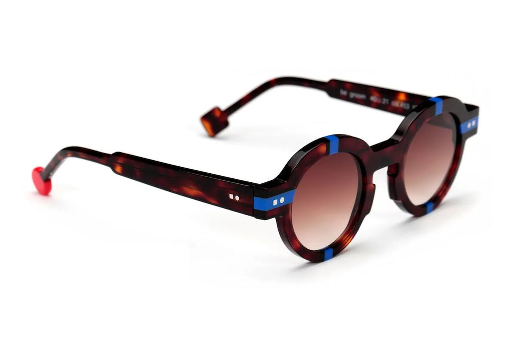 Mini Be Groom 453 acetate cherry tortoise and Majorelle blue sunglasses - side view
