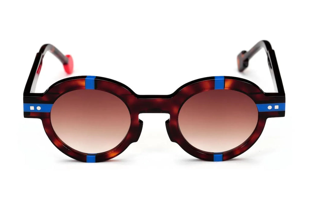 Mini Be Groom 453 acetate cherry tortoise and Majorelle blue sunglasses - front view