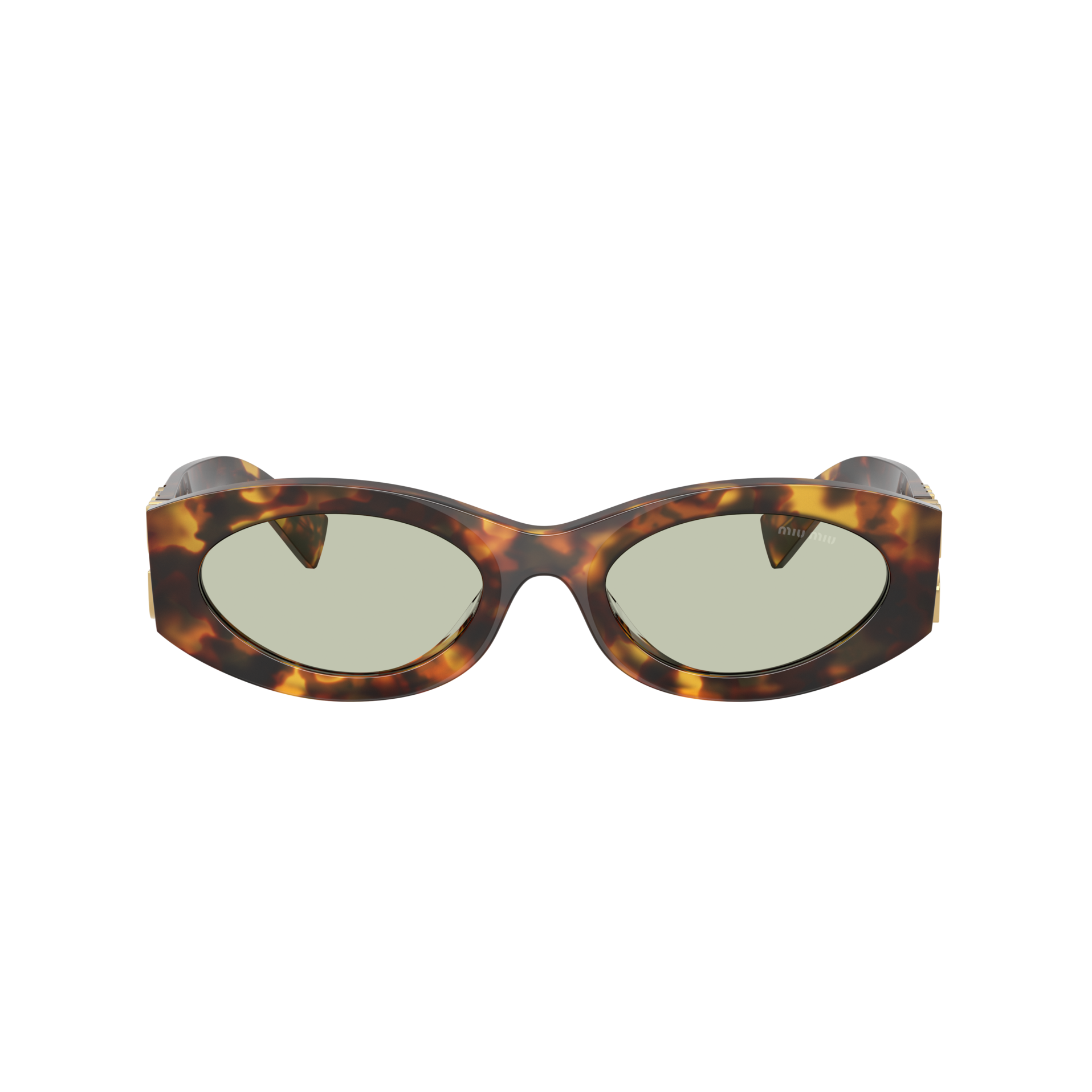 Miu Miu MU 11WS Honey Havana acetate sunglasses - side view