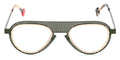 Sabine Be Legend Hole 491 metal khaki and gold sunglasses - front view
