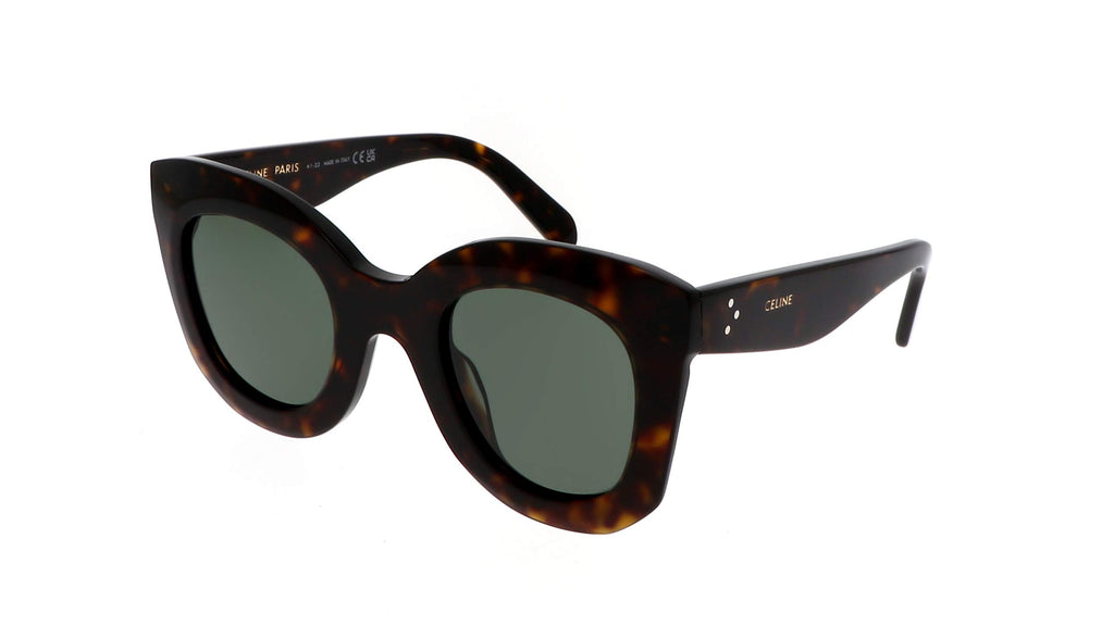 Celine CL4005I Bold 3 Dots acetate dark havana sunglasses - front view