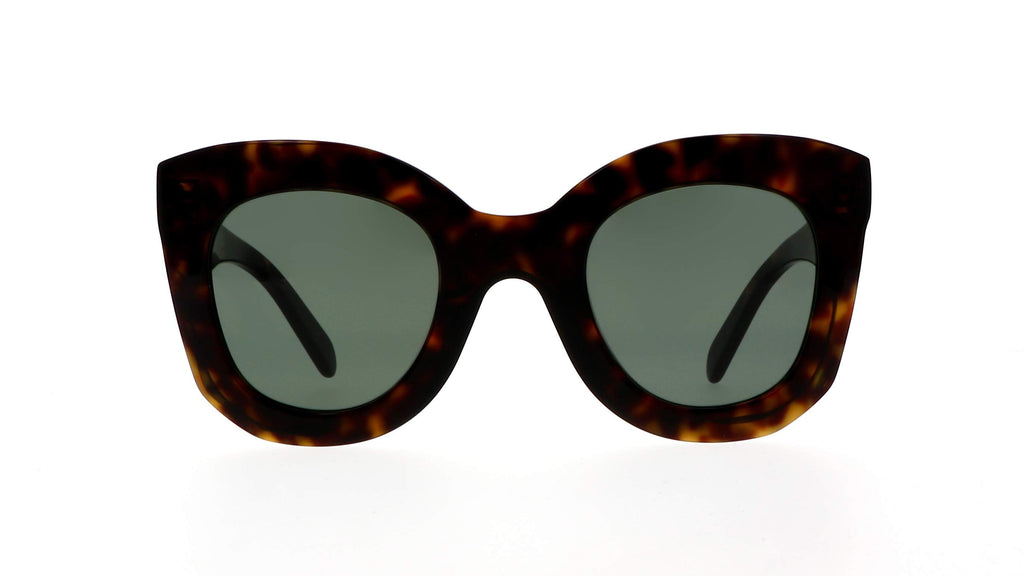 Celine CL4005I Bold 3 Dots acetate dark havana sunglasses - side view
