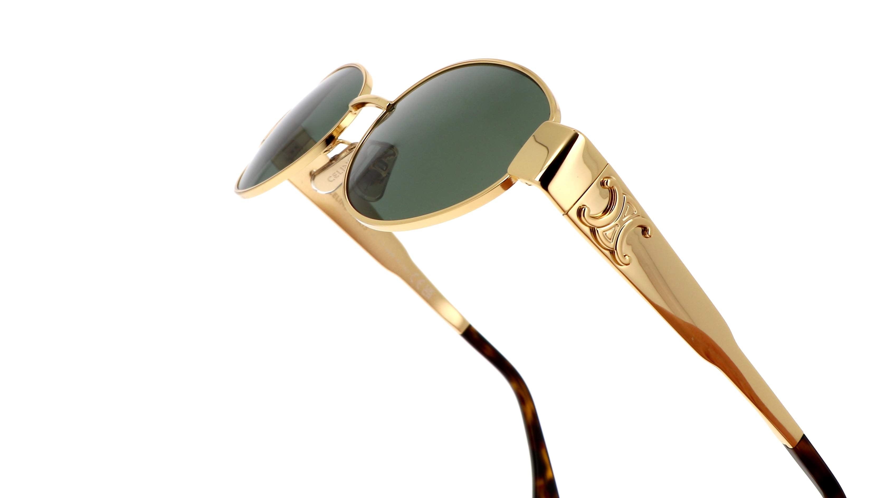 Celine CL40235U Triomphe metal gold sunglasses - side view
